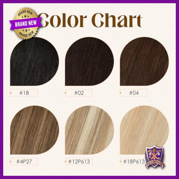 Human Hair Clip-In Extensions, 4 Pieces, Straight, Adds Volume
